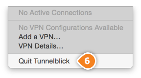 How to set up OpenVPN on Mac OS: Step 6