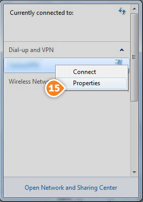 How to set up L2TP on Windows 7: Step 9