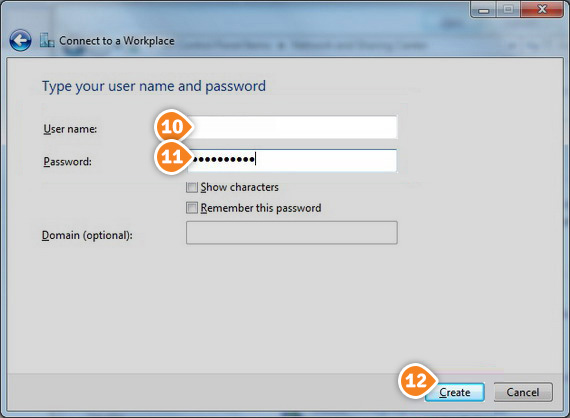 How to set up PPTP on Windows 7: Step 6