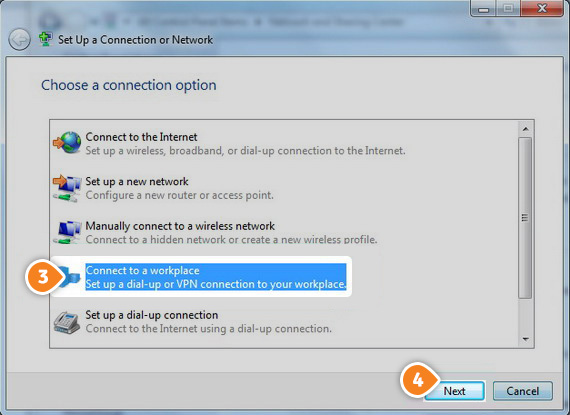 How to set up SSTP on Windows 7: Step 3