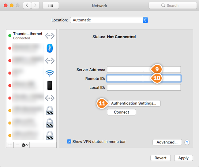 How to set up IKEv2 on Mac OS: Step 5